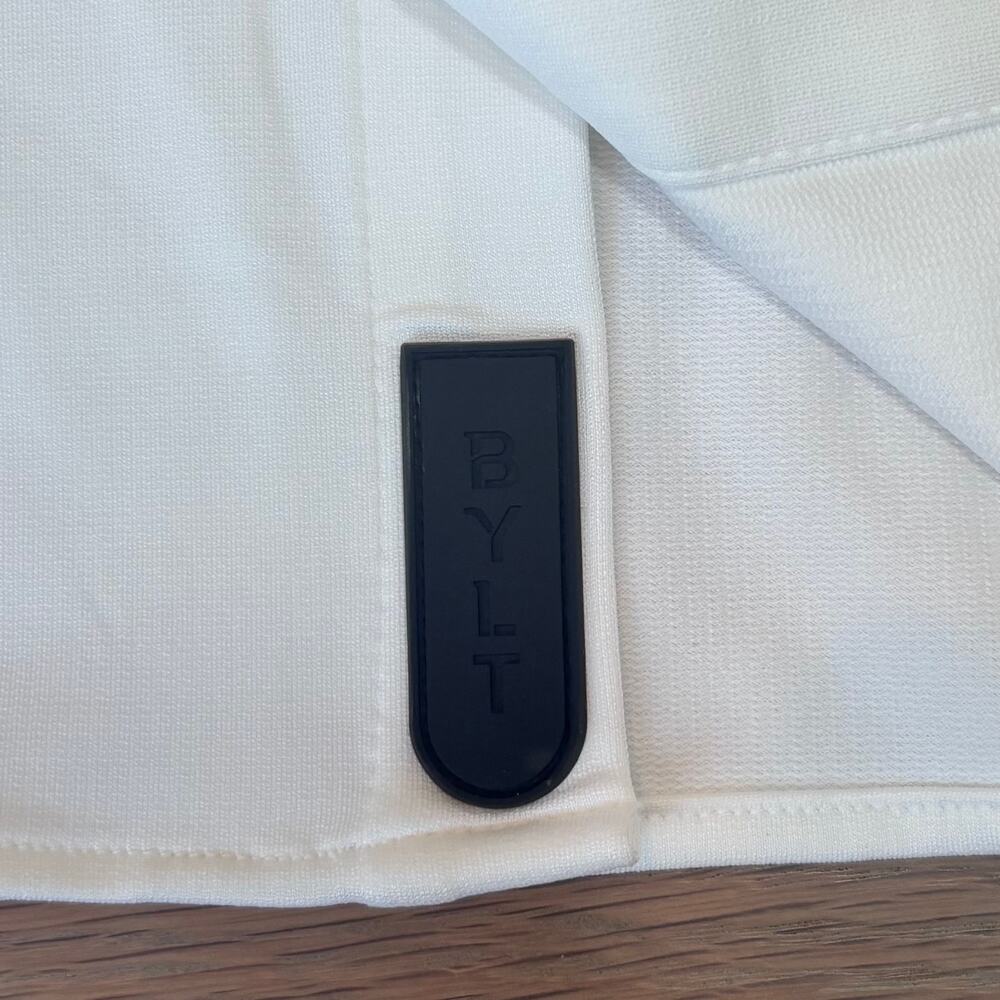 BYLT Premium Basics Performance White Button Down Shirt Stretch Mens Size XL - Picture 4 of 12